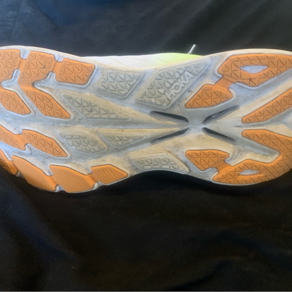 Hoka Bondi X white and bright green,orange accents, Men’s 9.5D or woman’s 11 - Picture 5 of 5